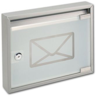 BK24SG se sklem - Nerezová poštovní schránka